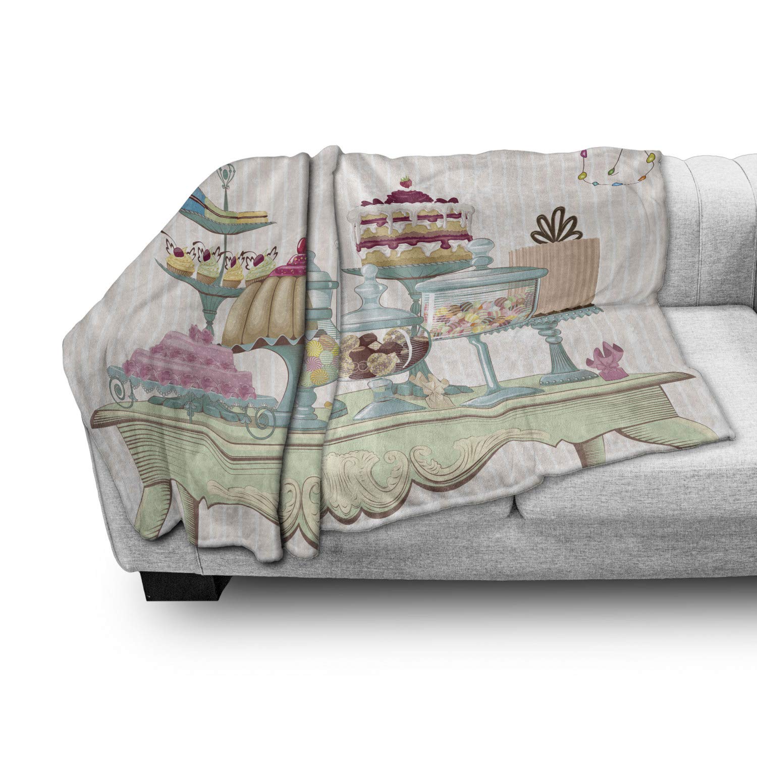 Ambesonne Flannel Fleece Throw Blanket 50