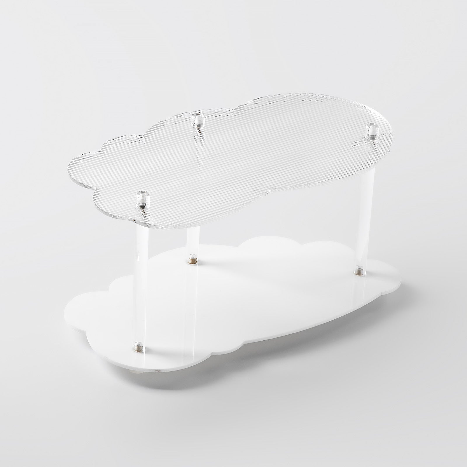 Ventray 2-Tier Acrylic Countertop Organizer - White | Space-Saving Storage for Makeup, Jewelry & Bathroom Essentials | Perfect for Vanity, Kitchen & Office Organization