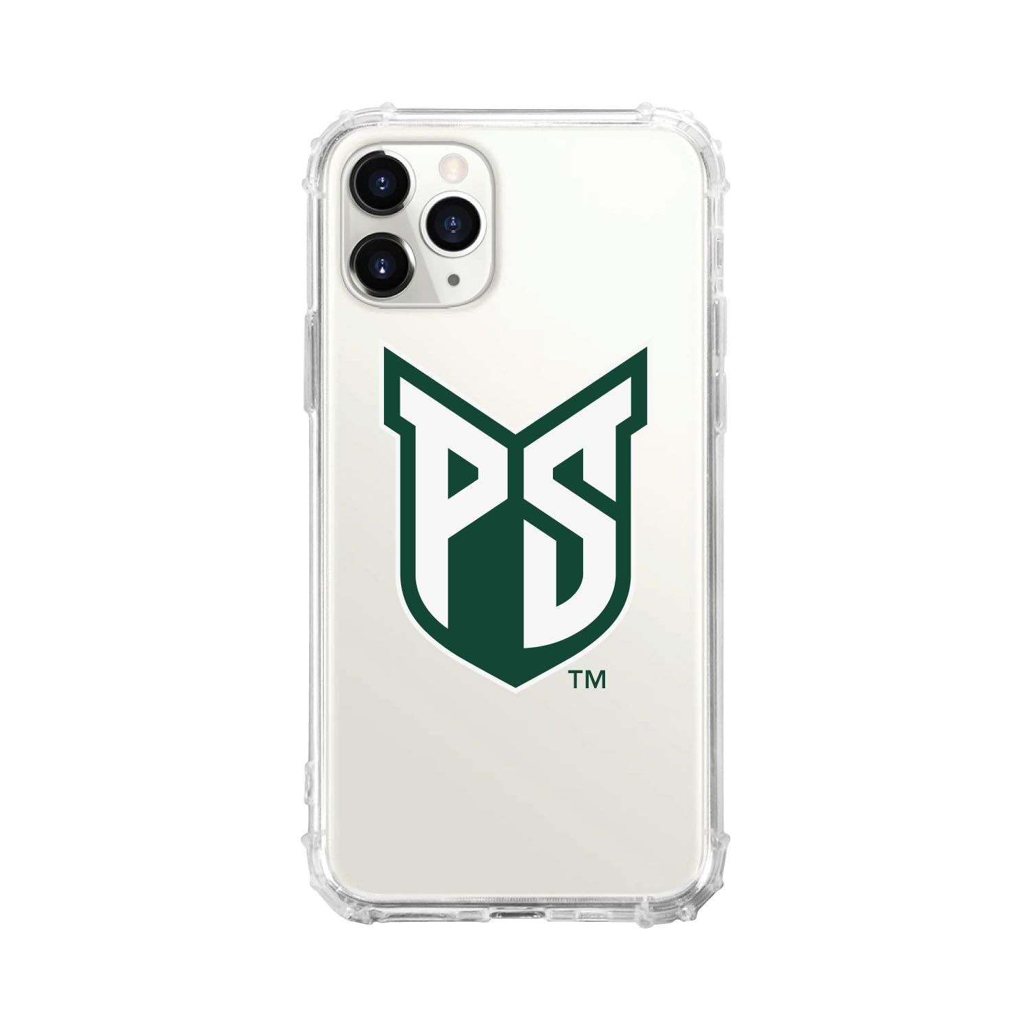 OTM Essentials Rugged Phone Case for iPhone 11 - Shockproof Protective Cover with Tough Edge Design - Portland State University Themed - Classic White - Perfect for College Students & Outdoor Activities