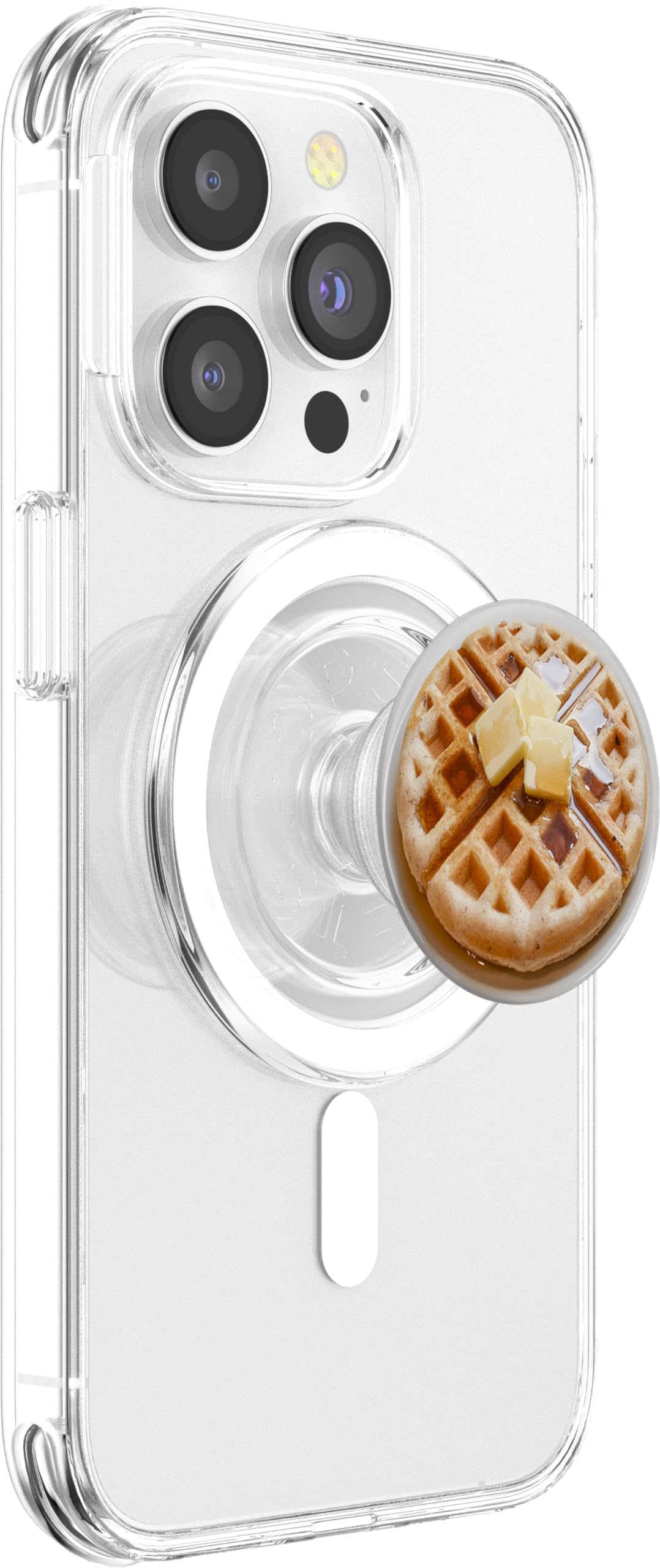 Waffle with Butter and Syrup Design MagSafe PopGrip for iPhone | PopSockets Phone Grip & Stand | Perfect for Waffle Lovers & Breakfast Enthusiasts