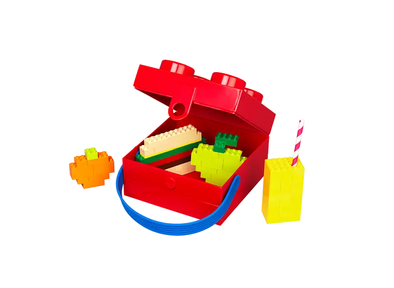 Premium Lego-Themed Lunch Box with Handle - Durable & Stylish for Kids & Adults - Perfect for School, Office, and Picnics