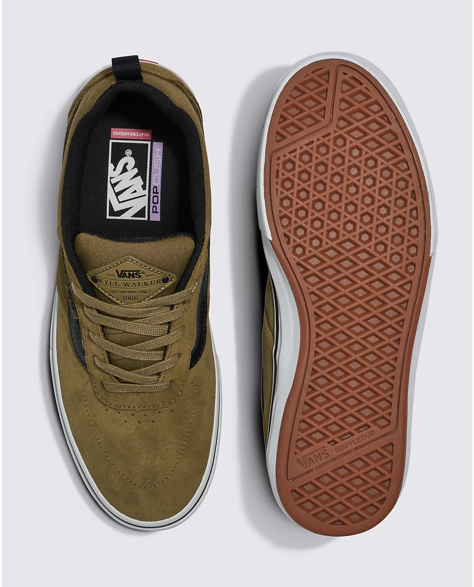 VANS Skate Kyle Walker Pro Shoes for Men - Gothic Olive Color - High-Performance Skateboarding Sneakers for Street Style & Urban Fashion