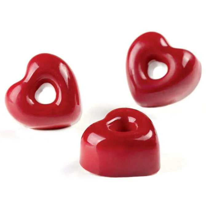 Fiorani Heart Chocolate Mold - 21 Silicone Baking Molds for Valentine's Day, DIY Chocolate Making, Cake Decorating & Candy Crafts - Perfect for Romantic Gifts, Wedding Favors & Holiday Treats