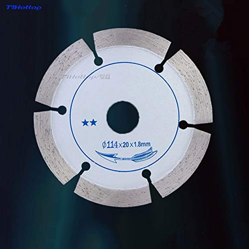 Premium Diamond Stone Cutting Blade 114mm (4.5 Inch) for Angle Grinder - Marble, Granite, Concrete, Tile Cutting - White Color (1PC) - Perfect for DIY Home Renovation & Professional Stone Work