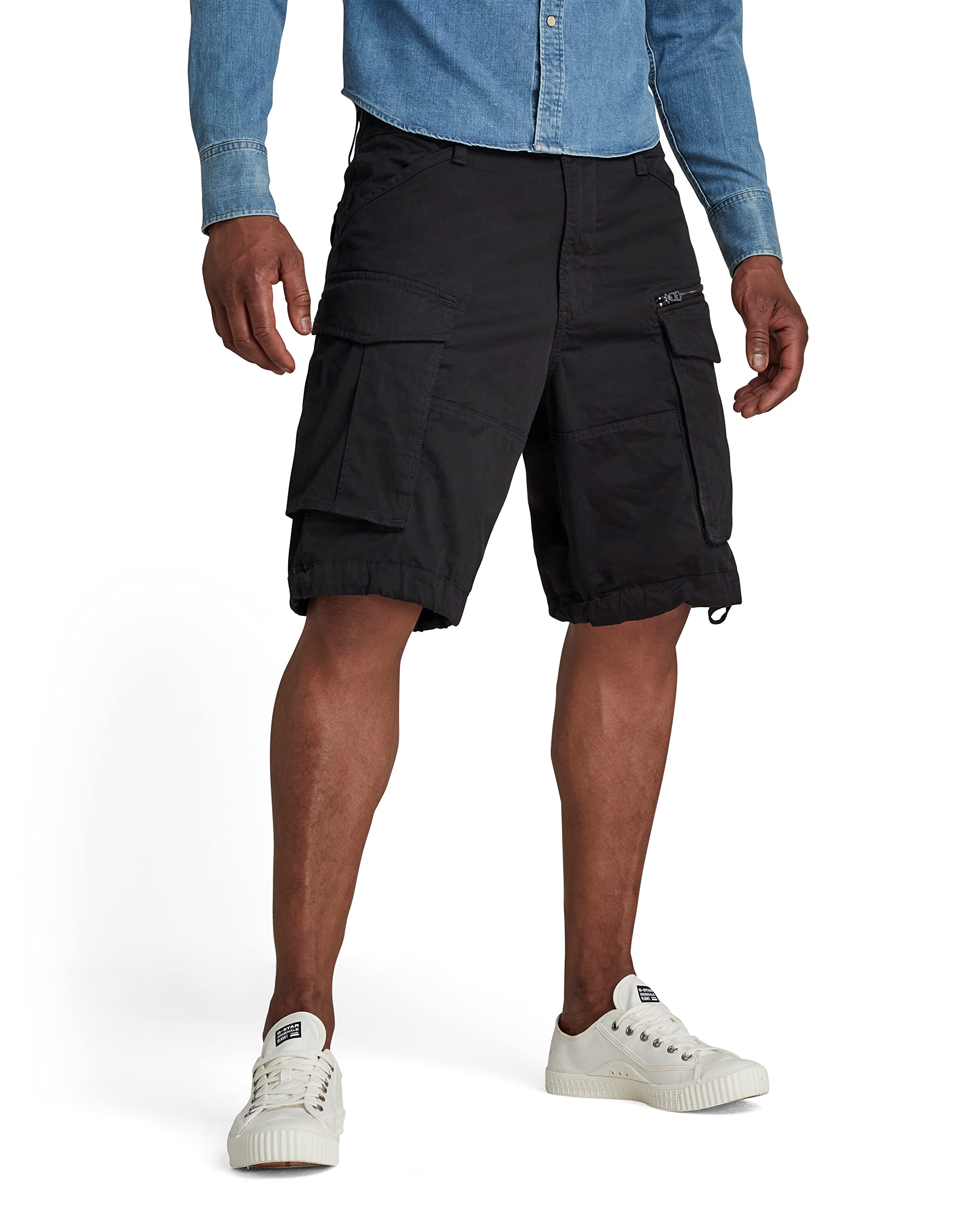 G-STAR Men's Rovic Zip 3D Relaxed Fit Cargo Shorts | Comfortable Casual & Outdoor Shorts for Men | Perfect for Hiking, Travel & Summer Adventures