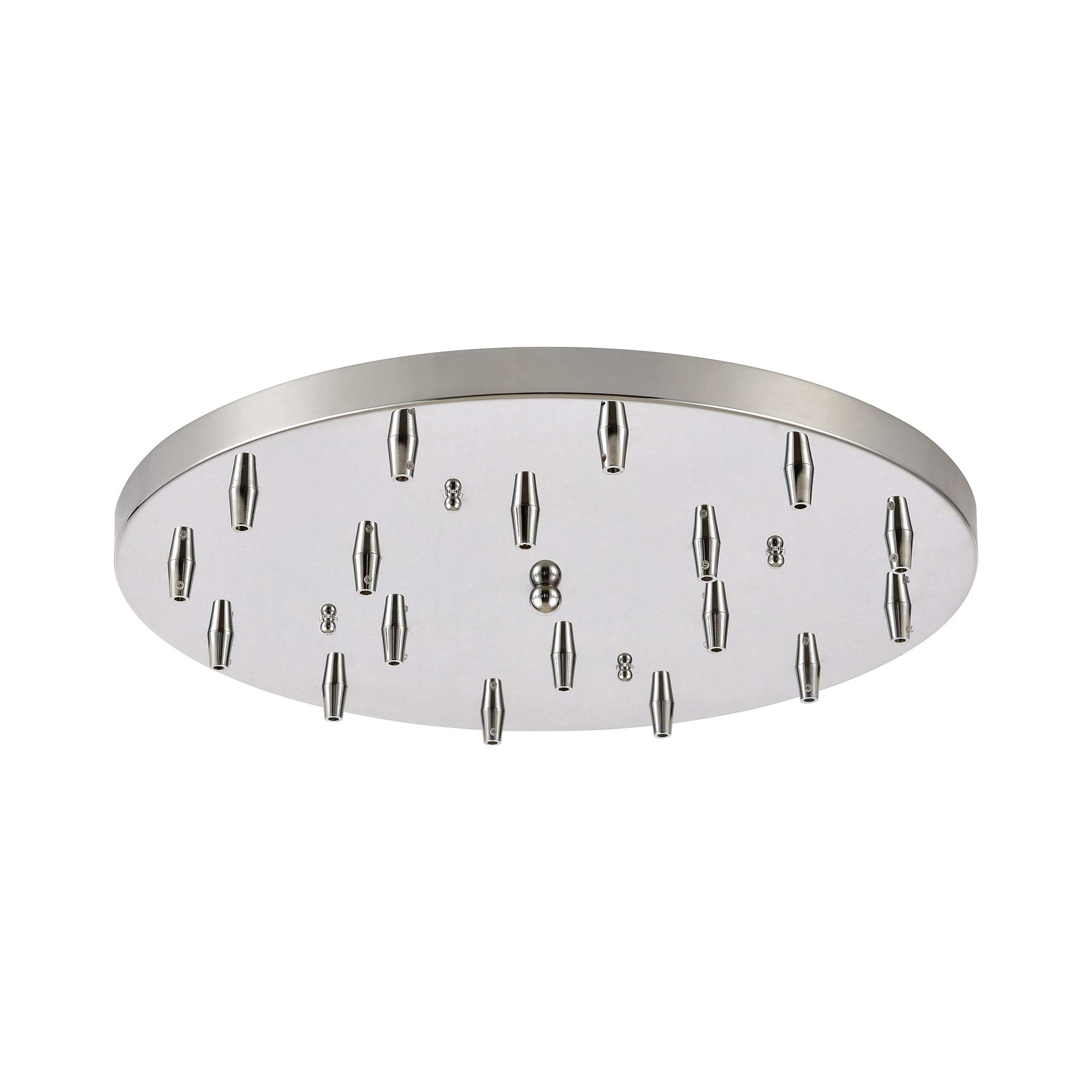 18-Light Round Chandelier - Elegant Crystal Ceiling Light Fixture for Dining Room, Living Room & Bedroom