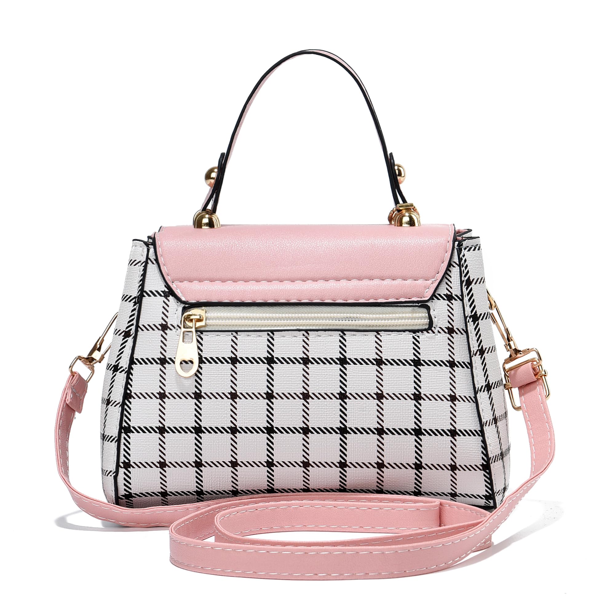 Stylish Plaid Crossbody Bag for Women & Teen Girls - Lightweight Shoulder Purse | Fashionable Small Handbag for Daily Use, School, Shopping & Travel