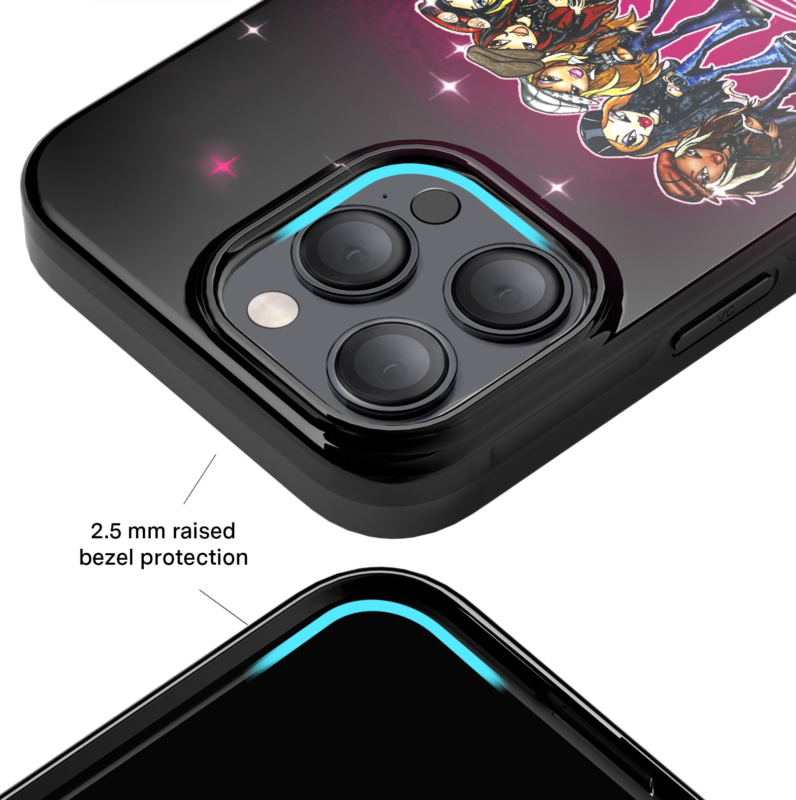 Bratz Rock Angelz Airbrush iPhone Case - Trendy Protective Cover for iPhone 13/14/15 - Perfect for Fans, Fashion Lovers & Collectors