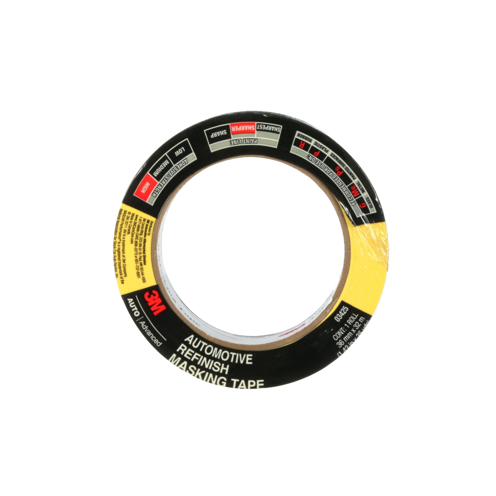 3M Automotive Refinish Masking Tape 03425 - 36mm x 32m (1.4