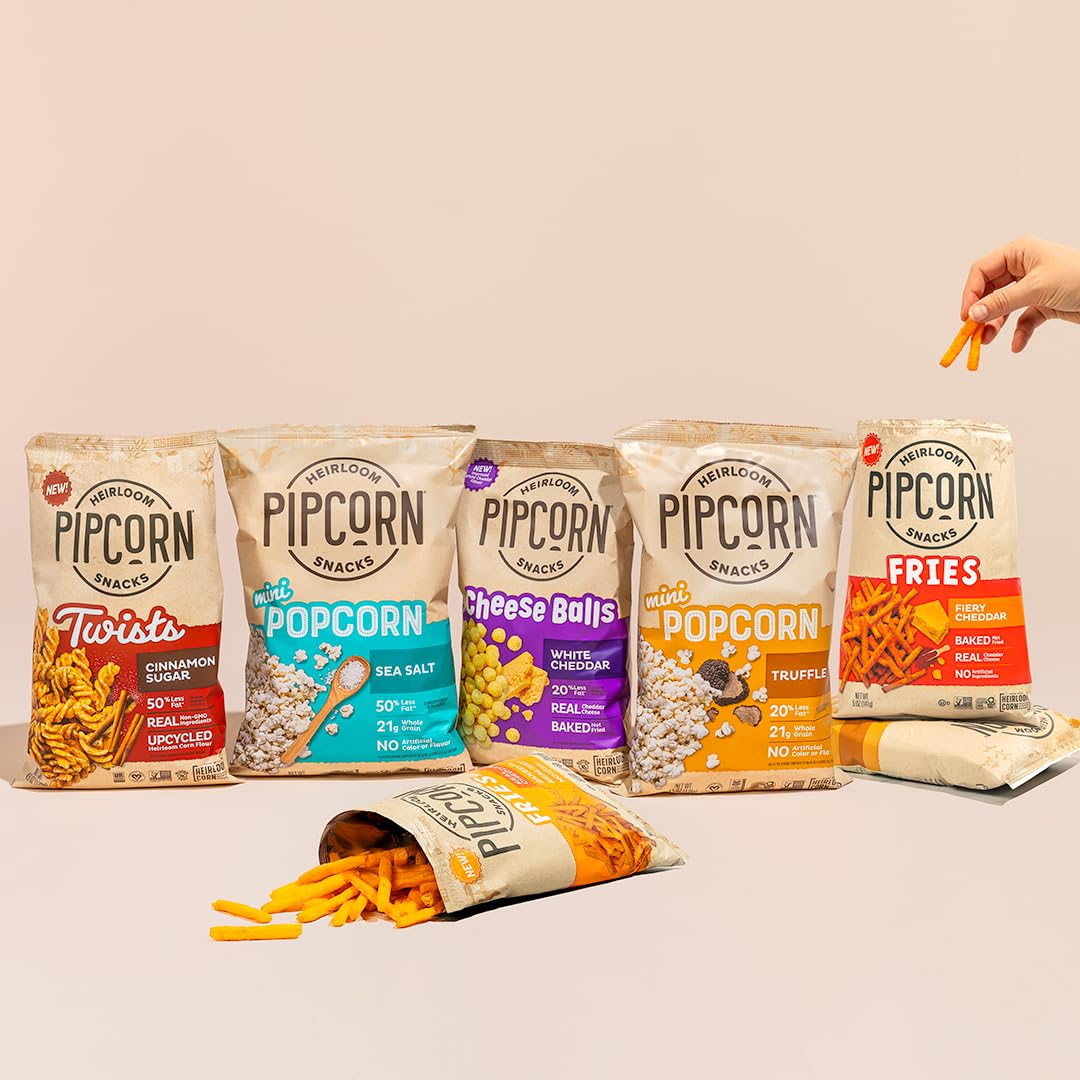 Pipcorn Heirloom Mini Popcorn Kernels - Non-GMO, Vegan, Gluten-Free Healthy Snacks, 44 oz Jar - Perfect for Movie Nights, Parties & Healthy Munching