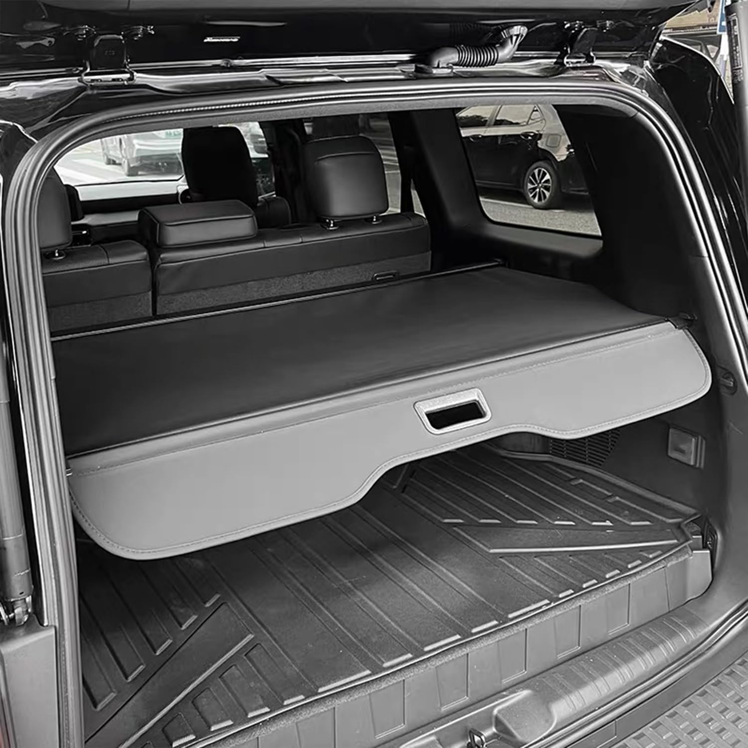 2024-2025 Toyota Land Cruiser Prado J250 Retractable Cargo Cover - Black Rear Trunk Luggage Security Shade Shield (1 Set) | Perfect for Road Trips, Camping & Vehicle Storage Protection