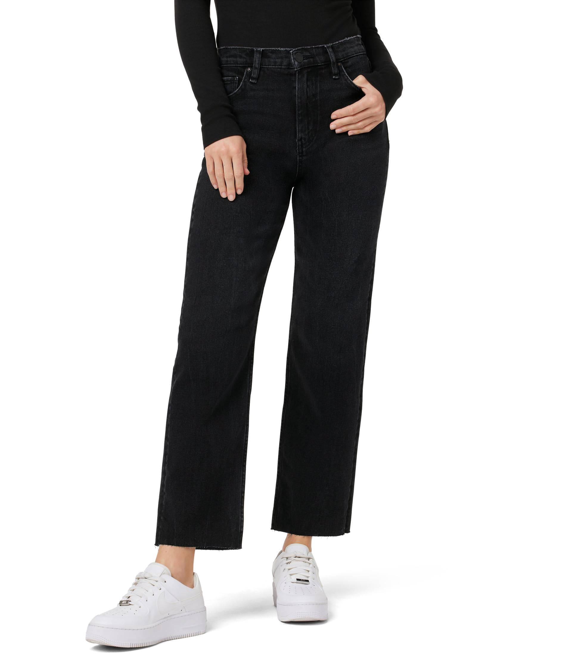 HUDSON Women's Remi High-Rise Straight Leg Ankle Jeans - Slim Fit Denim Pants for Casual Wear & Everyday Outfits