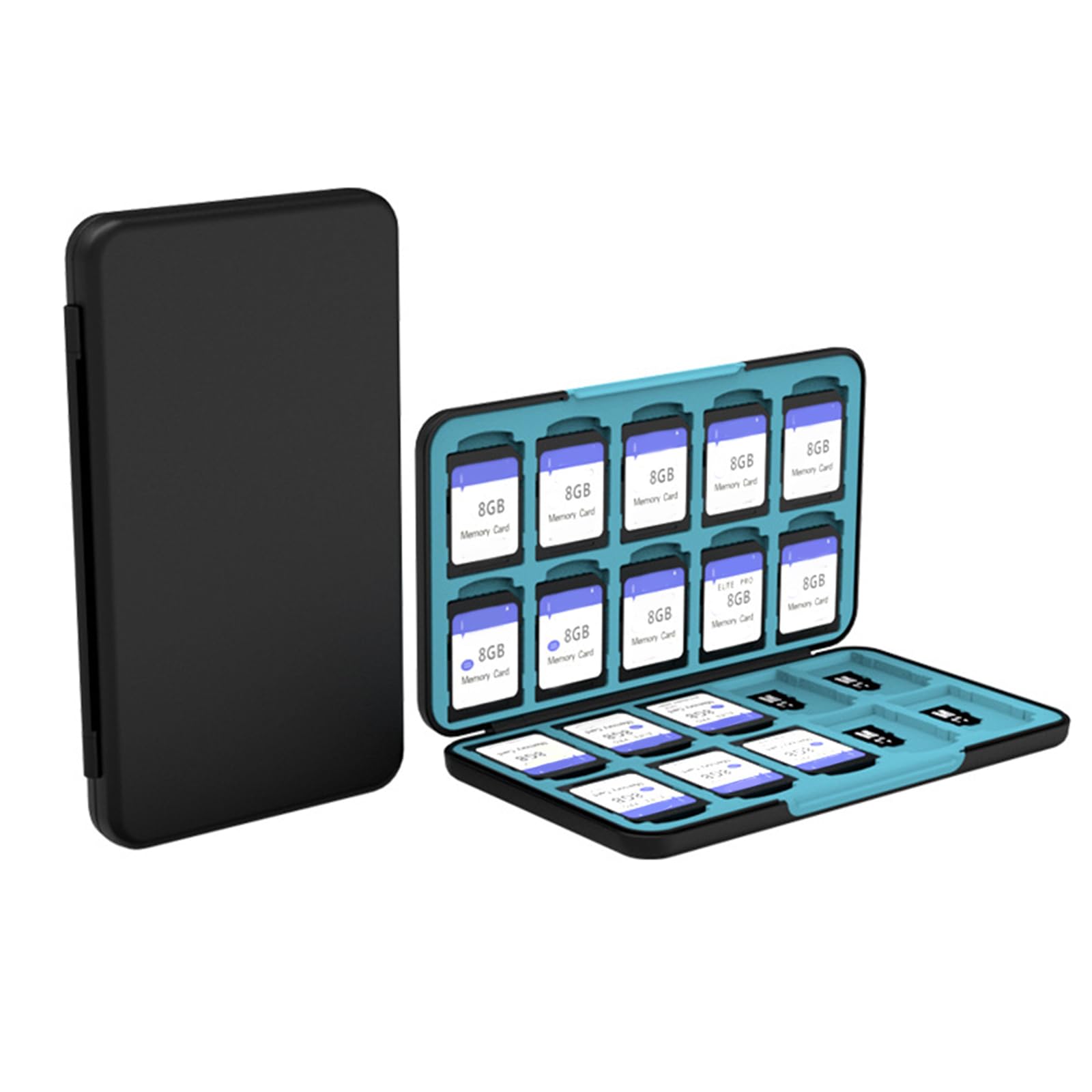 Pnuokn 20-Slot Magnetic Memory Card Holder - Secure SDXC/SDHC/SD Card Storage Case with Durable Protection - Perfect for Photographers, Videographers & Tech Enthusiasts (Travel & On-The-Go Use)