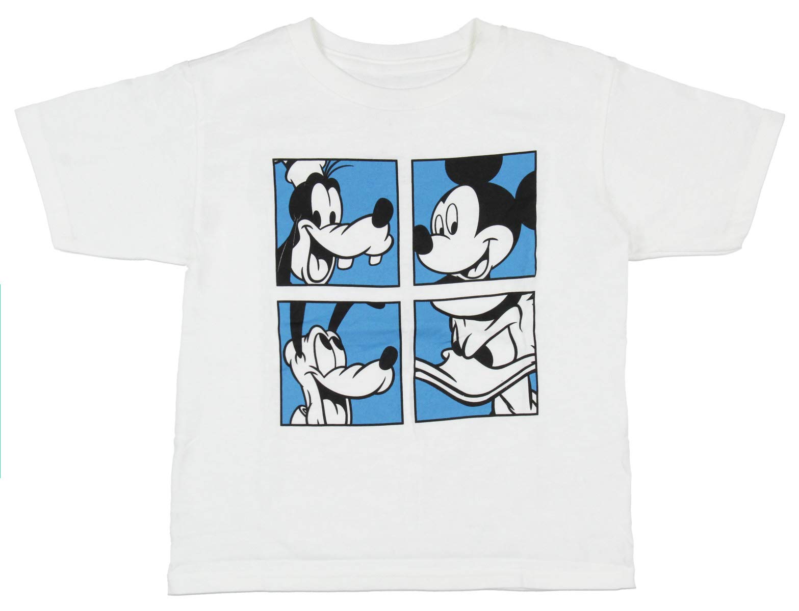 Disney Mickey Mouse T-Shirt for Toddler Boys - Mickey and Friends Graphic Cotton Tee (Small, White) - Perfect for Playdates, Birthday Parties & Casual Outings