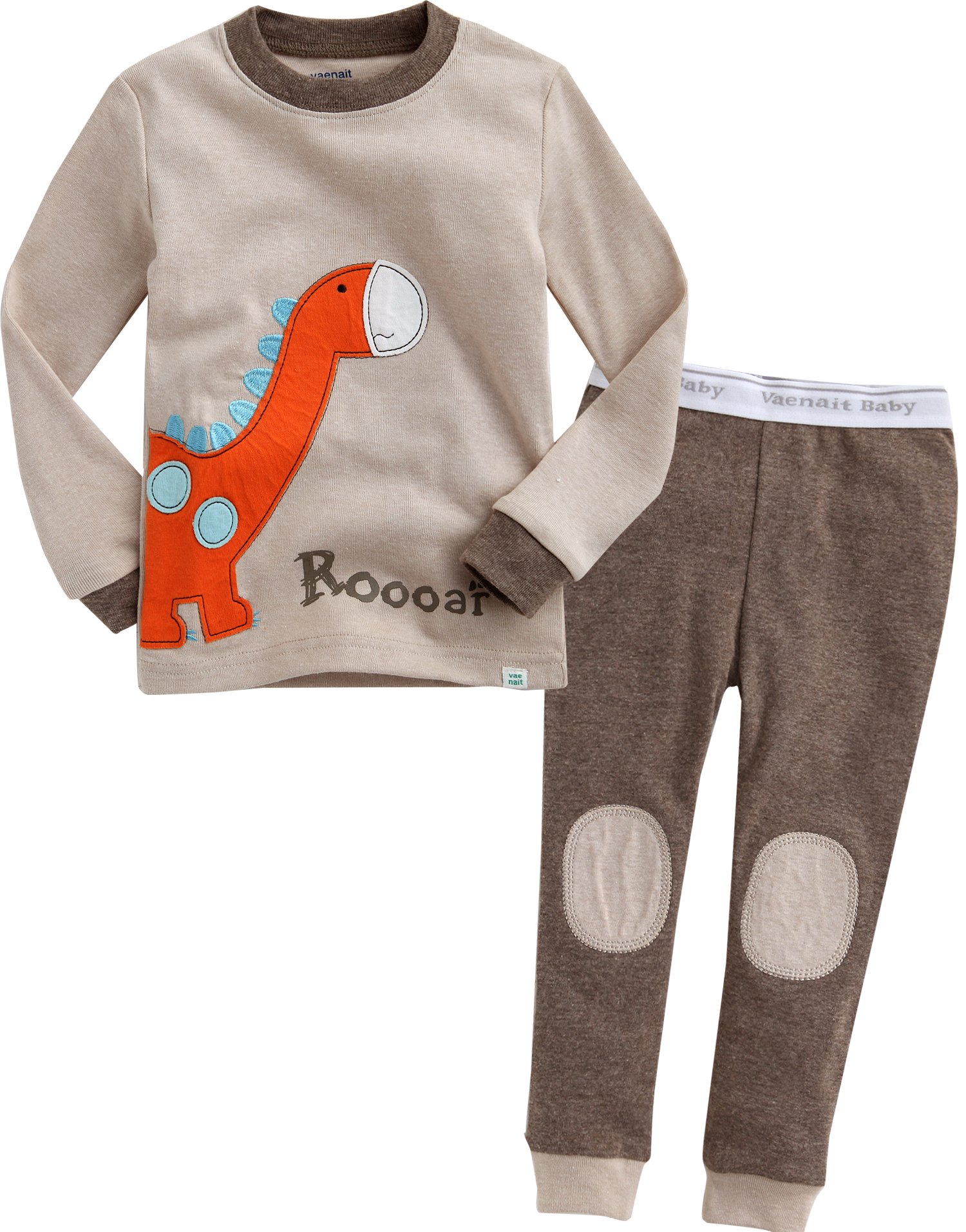 VAENAIT Kids Cotton Dino Pajama Set - Comfy Sleepwear for Boys & Girls