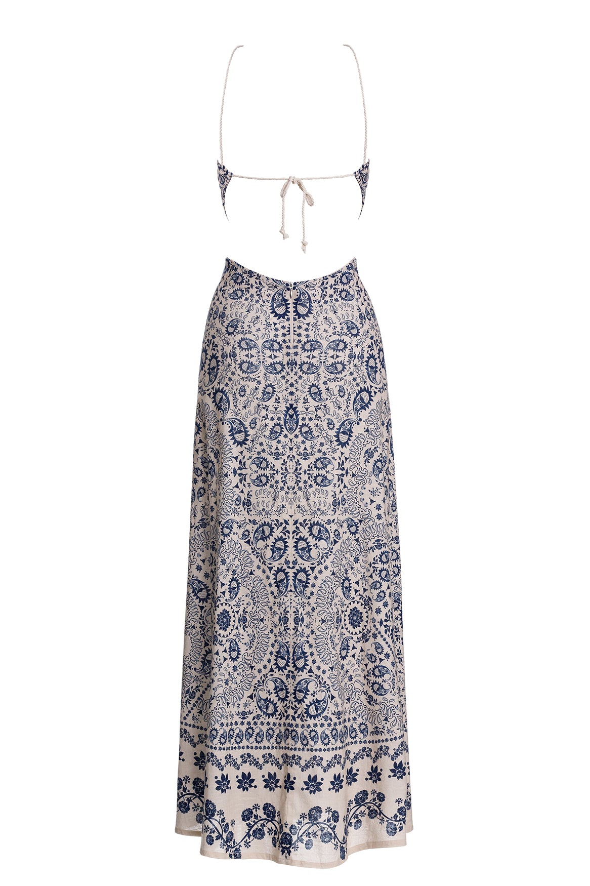 Atma Indira Women's Floral Print Maxi Dress 18131 - Elegant Summer Beach Dress for Vacation, Party & Casual Wear