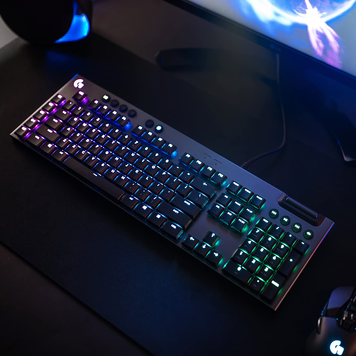 Logitech G G815 RGB Mechanical Gaming Keyboard with Tactile Switches - Perfect for PC Gaming, Streaming & Office Work