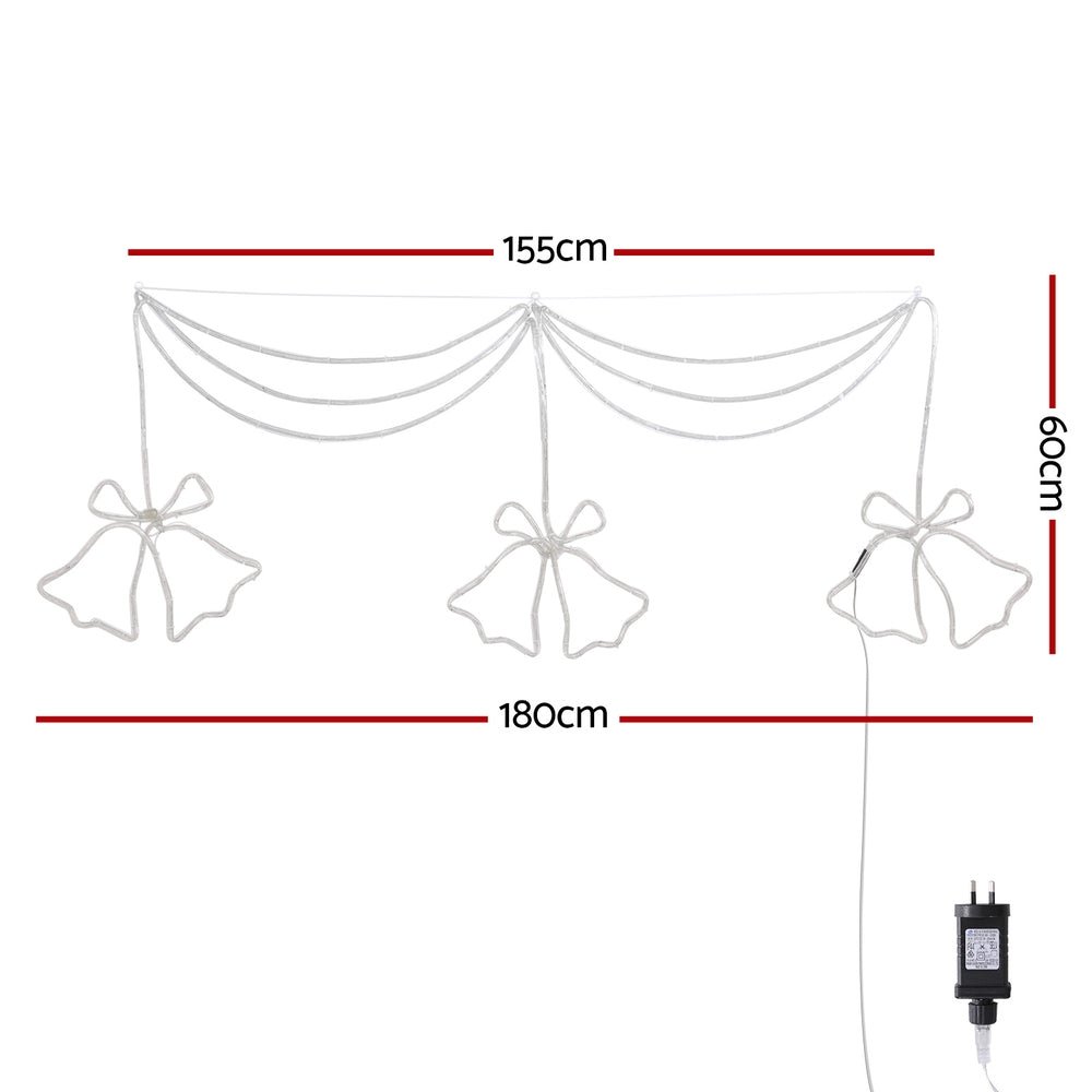 288 LED Christmas Rope Lights - 180cm Waterproof Outdoor String Lights for Holiday Decorations, Parties, Garden, Patio & Home Decoration