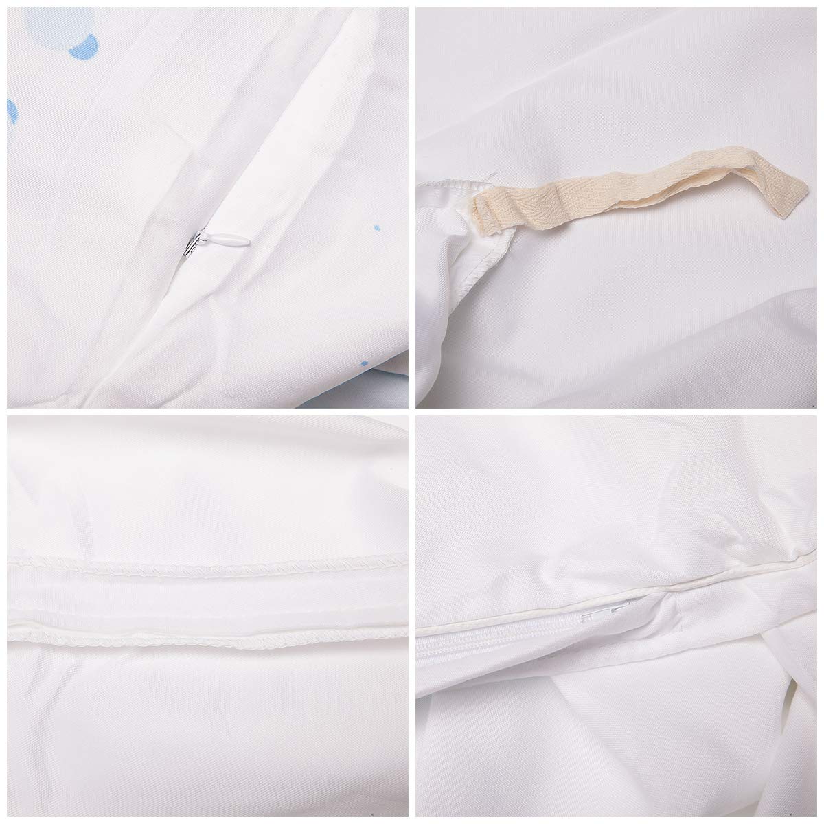 Premium 3-Piece Full Size Duvet Cover Set - White Gold Marble Comforter with 2 Pillow Shams | Soft Lightweight Bedding | Wild Symbol Design | Perfect for Guest Rooms, Master Bedrooms & Cozy Home Decor