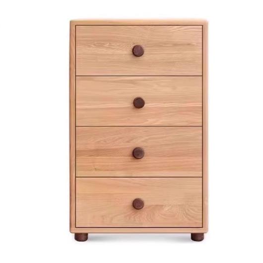 18.1x17.5x29.5 inch / 46x44.5x75 cm / natural wood color / four-drawer cabinet
