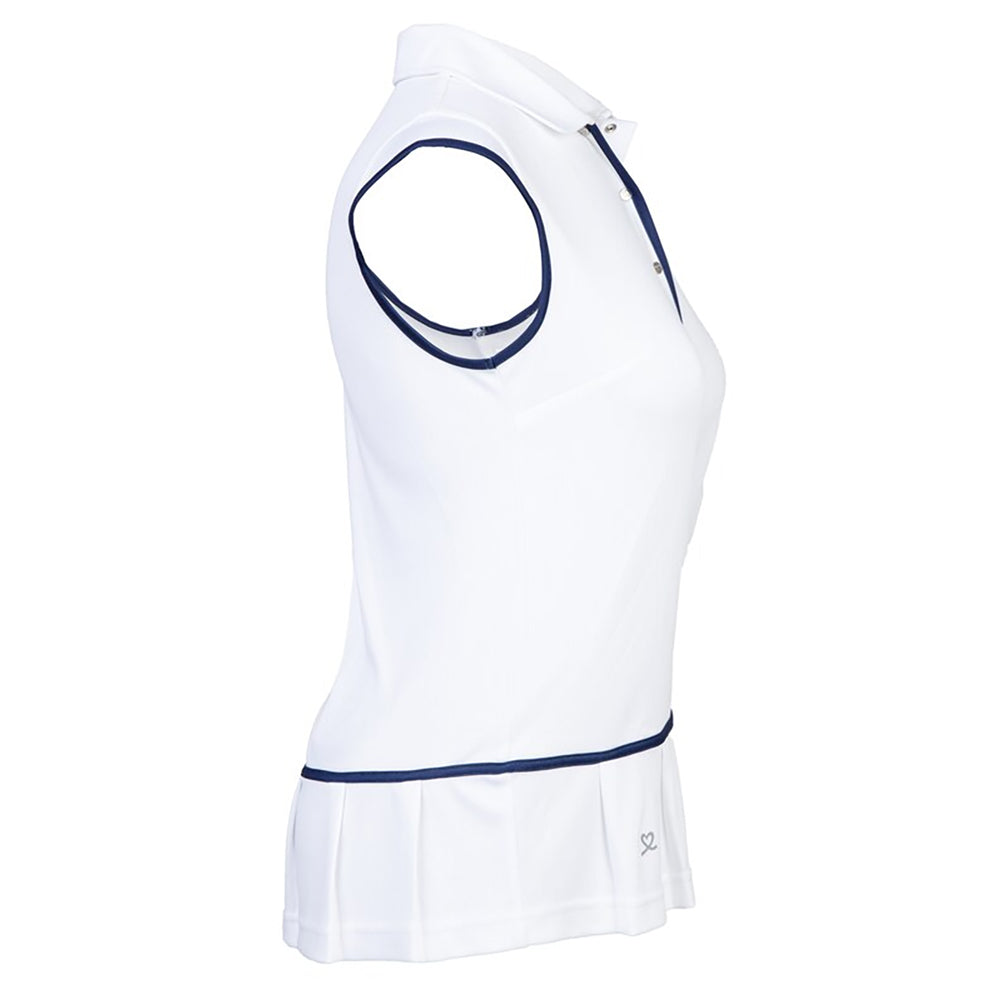 Women's White Golf Polo Shirt - Breathable Moisture-Wicking Performance Top for Daily Sports & Casual Wear - Perfect for Golf, Tennis & Outdoor Activities