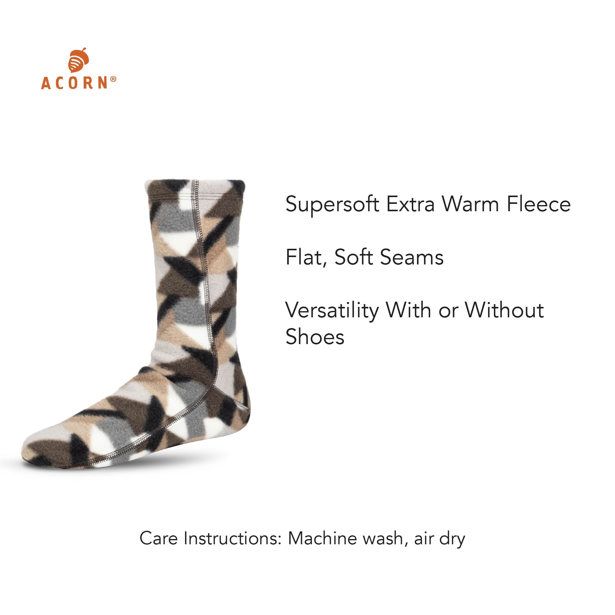 Versafit® Fleece Socks for Men & Women - Ultra Soft Thermal Winter Socks with Non-Slip Grip - Perfect for Cold Weather, Hiking, and Indoor Comfort