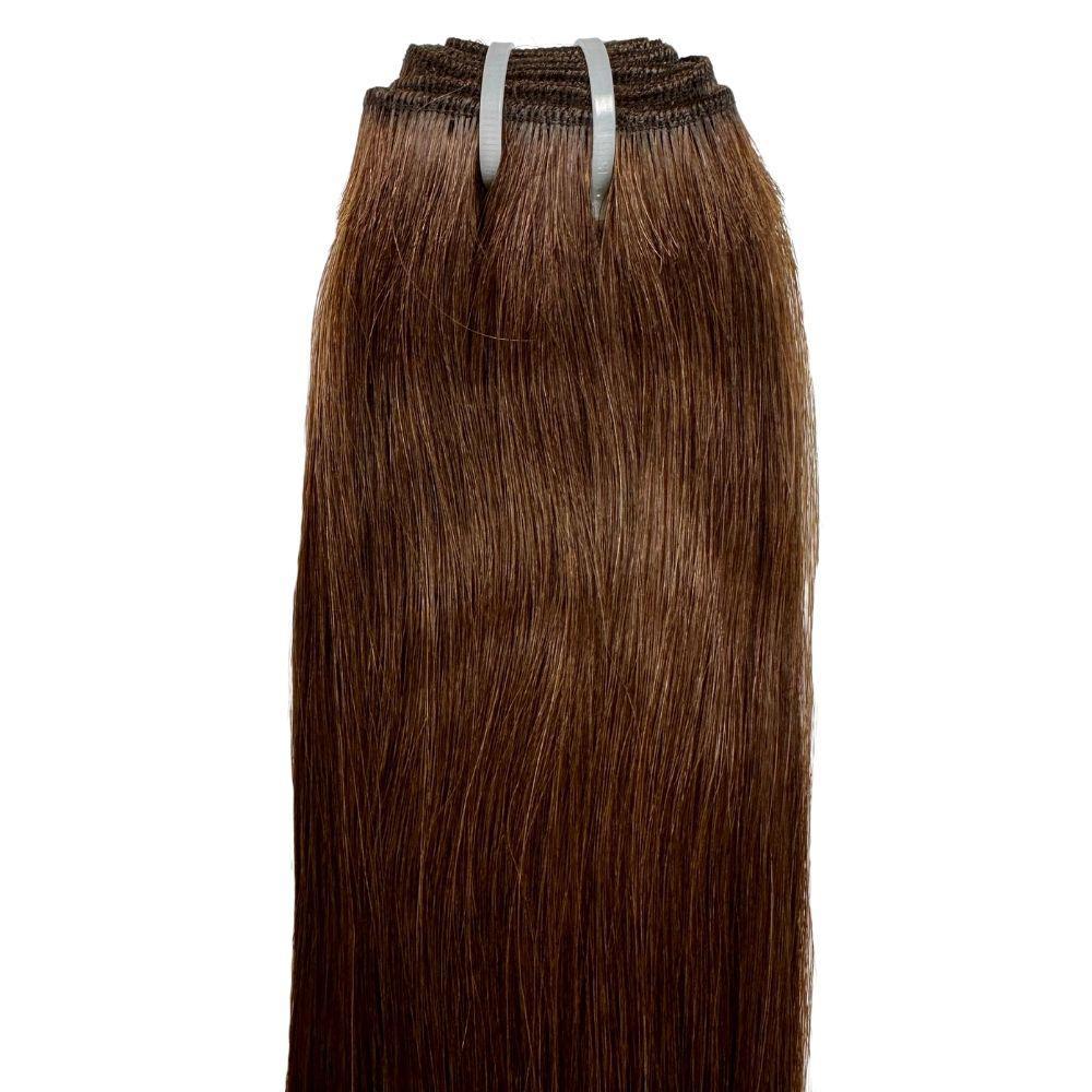 100% Human Raw Dark Brown Straight Hair Bundles for Extensions & Weaves | Natural Virgin Hair for Styling & Daily Wear