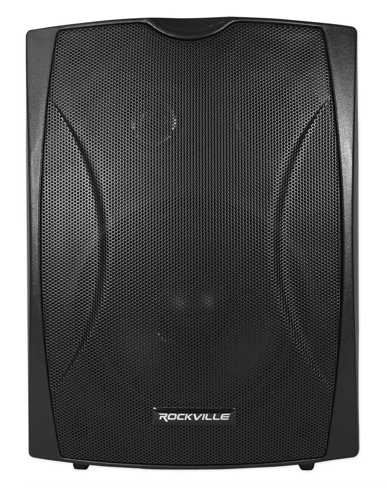 Rockville WET-6B 70V 6.5 Inch IP55 Waterproof Indoor Outdoor Wall Mount Speakers - Perfect for Restaurants, Pools, and Commercial Spaces