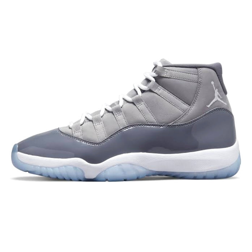 Air Jordan 11 Retro 2021 Cool Grey Basketball Shoes - Men's Medium Grey & White Sneakers for Casual Wear, Sports & Street Style