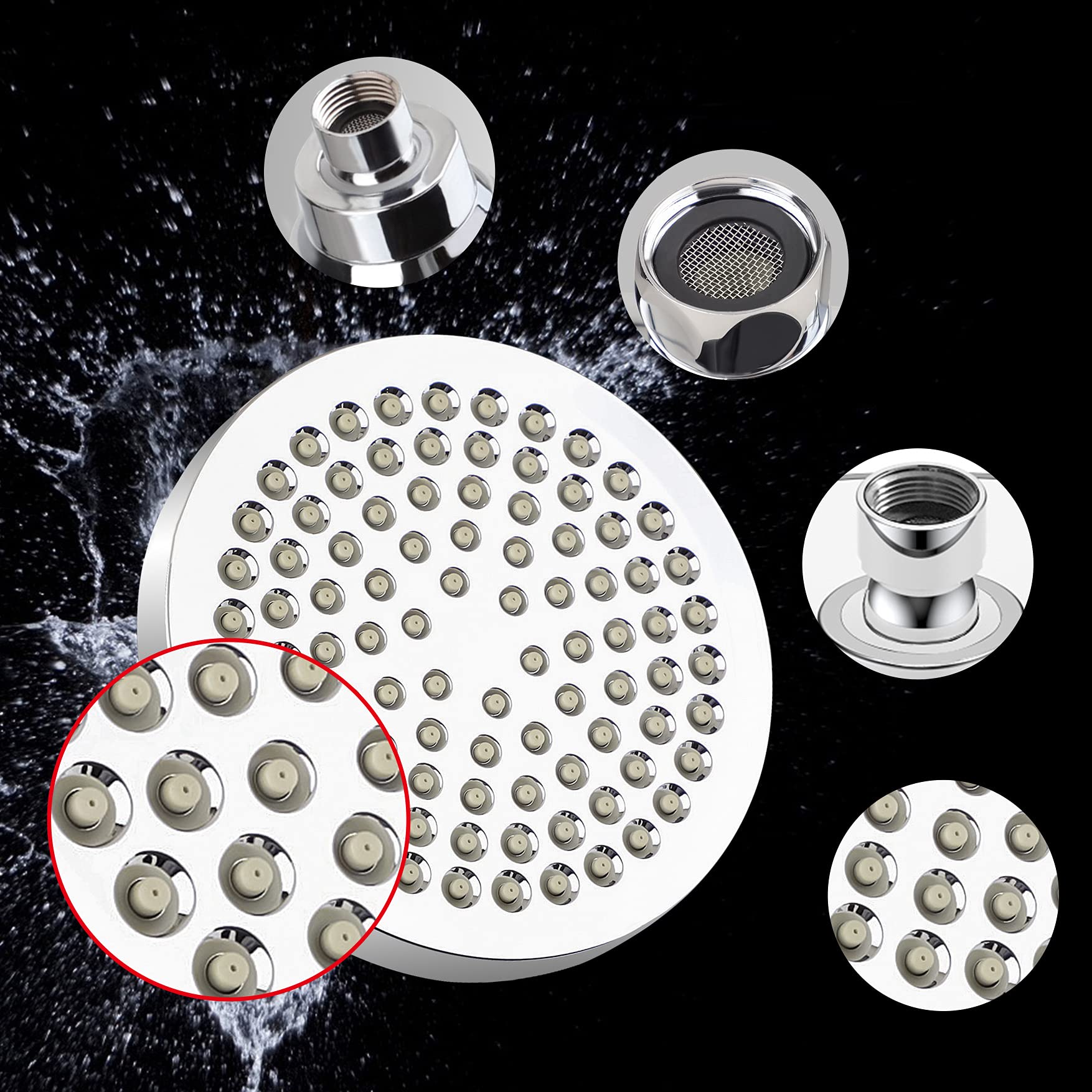 **High Pressure Handheld Shower Head Set - Adjustable Shower Head for Home & Spa Massage - Perfect for Relaxation & Water Saving (Combo Shower Head)**