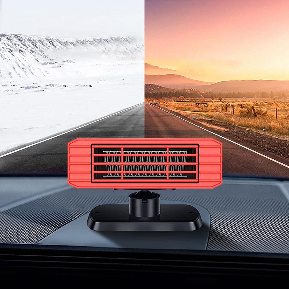 150W Portable Car Heater with Air Purification - High Power 12V/24V Defroster & Defogger for Fast Interior Heating - Ideal for Winter Driving, Camping, and Emergency Car Warmth