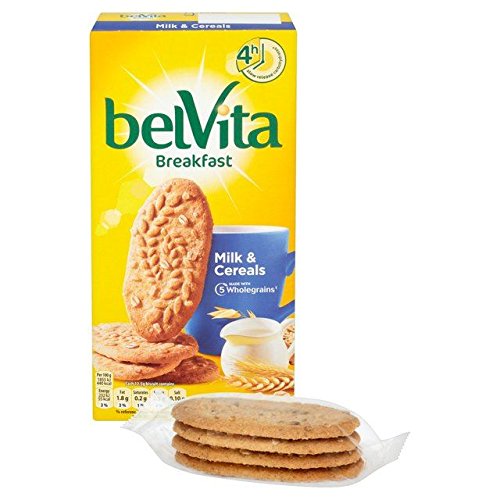 Belvita Milk & Cereal Breakfast Biscuits - 5 Pack (45g Each) | Healthy On-the-Go Snack for Work, School & Travel