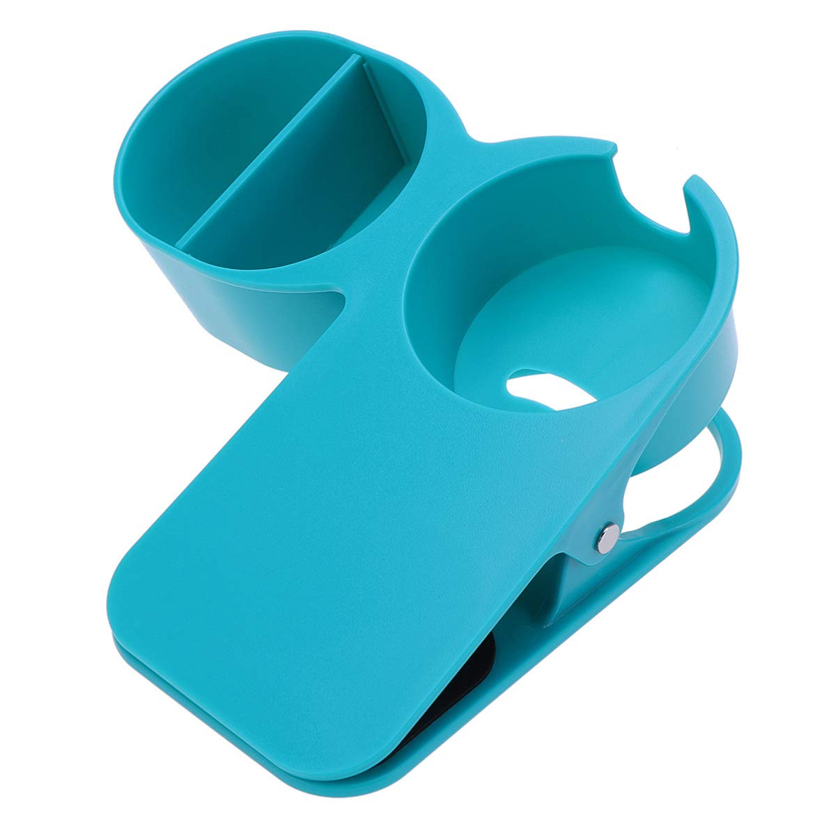 UPKOCH Clip On Cup Holder - Adjustable Drink Beverage Coffee Mug Organizer for Home, Office, Desk & Table Edge (Blue) - Perfect for Workspaces, Cars, Dorms & Outdoor Use