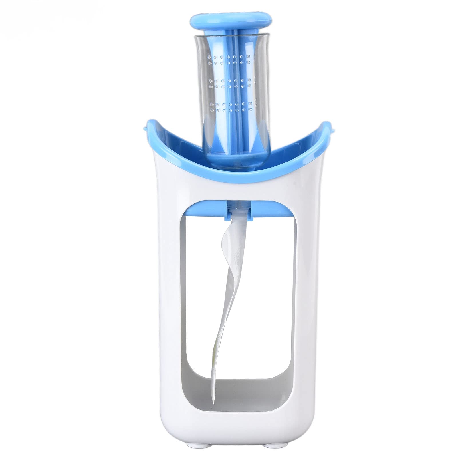 Baby Food Maker - Silicone Freezeable Puree Squeezer for Infants | Reusable Masher & Storage Container | Perfect for Home, Kitchen & Restaurant Use (Blue) | Ideal for Travel, Daycare & On-the-Go Feeding