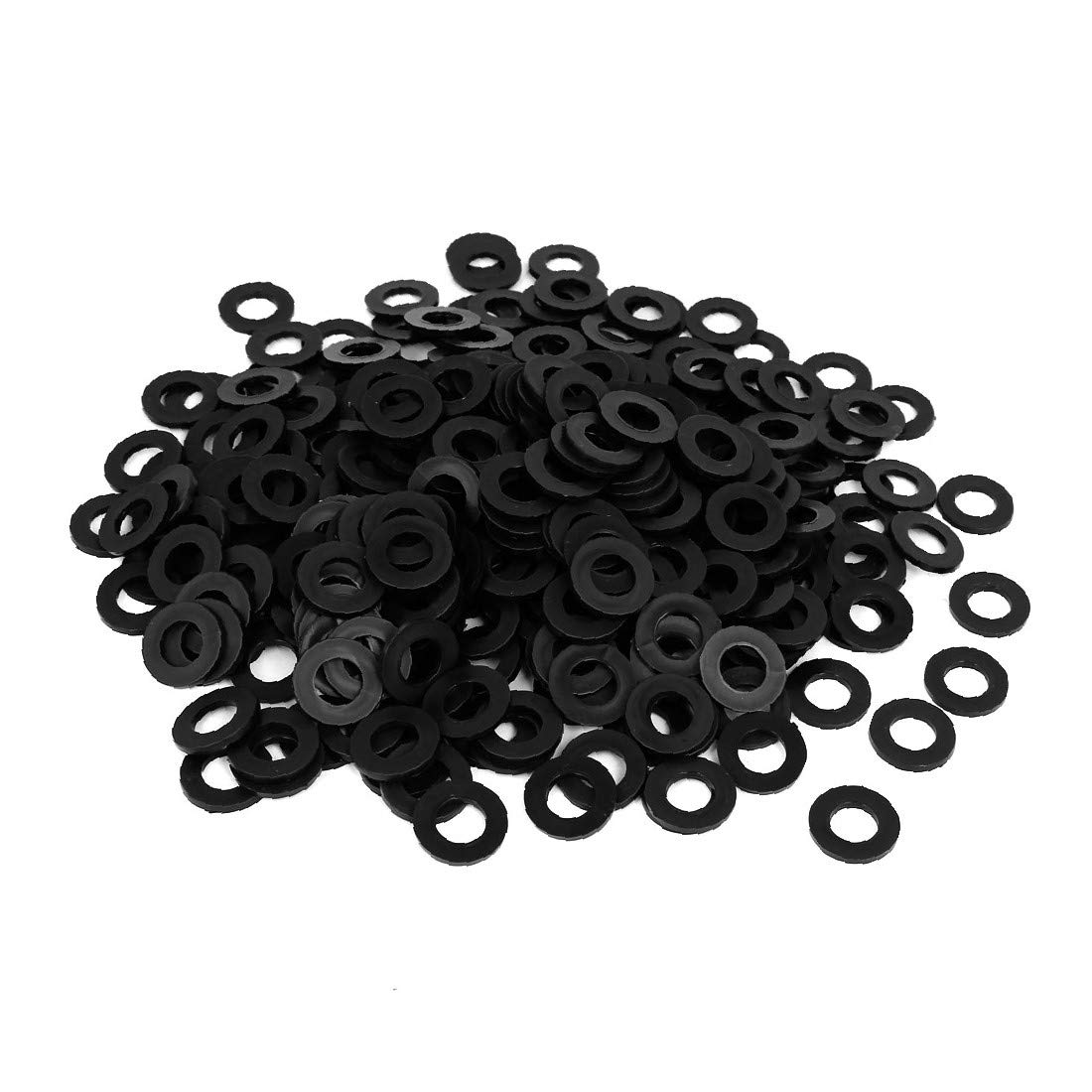 Nylon Flat Insulating Washers M10 x 20mm x 2mm - 400PCS Electrical Fastener Spacers & Gaskets for DIY Projects, Electronics, and Plumbing Applications
