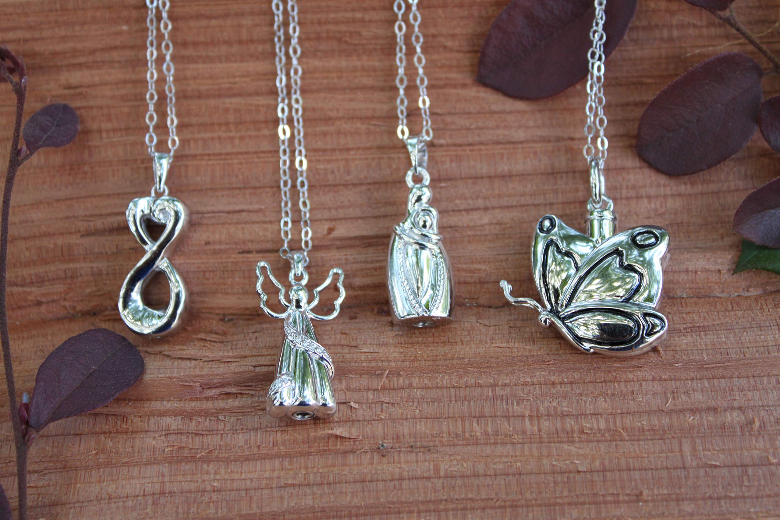 Memorial Gifts Sterling Silver Ash Holder Necklace - 18