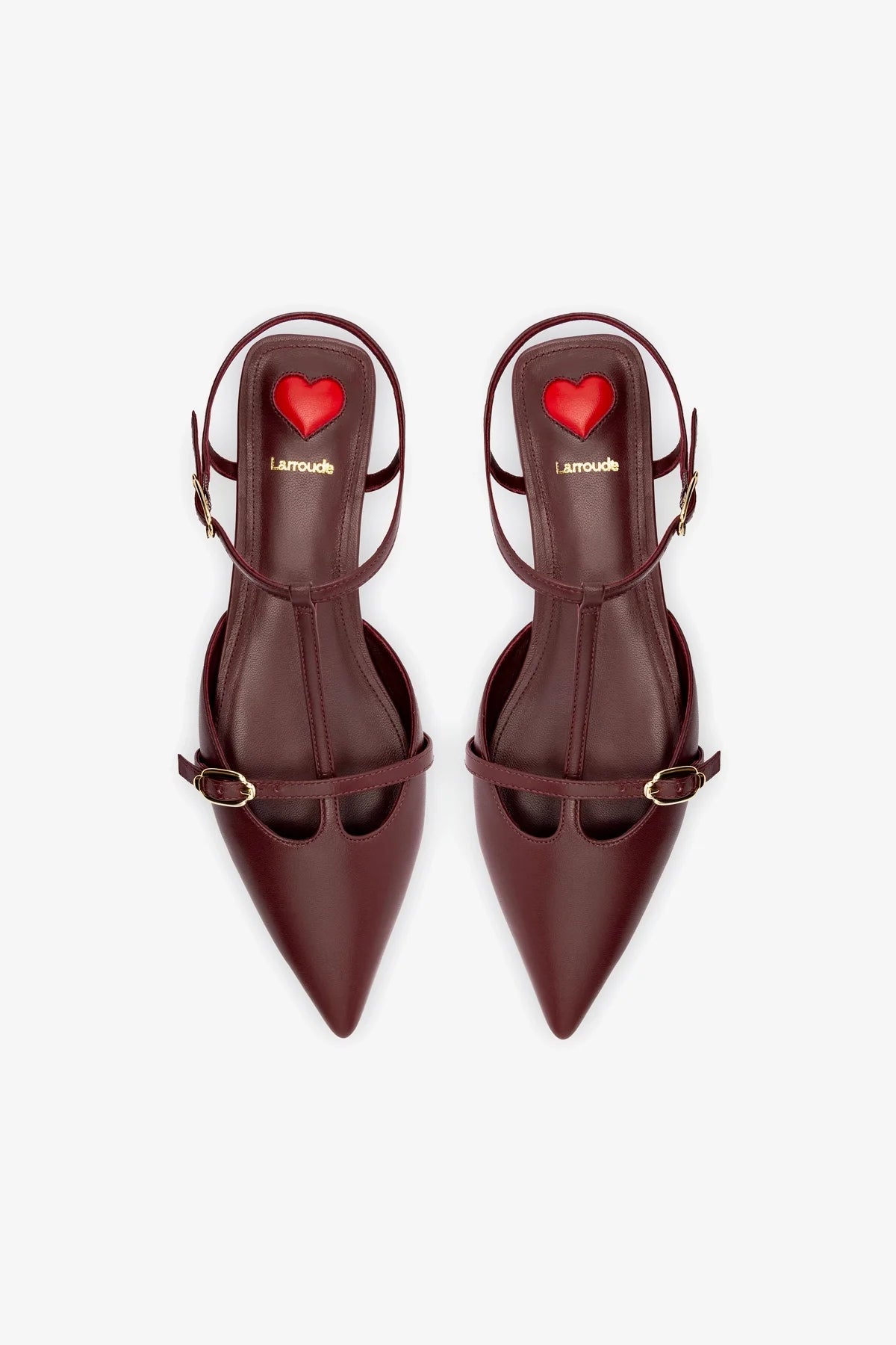 Grace Flat In Burgundy Leather - Comfortable Women's Leather Ballet Flats for Work & Casual Wear | Perfect for Office, Travel and Everyday Use
