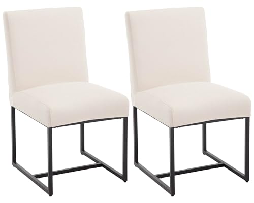 Removable Linen Cream Cover-black Base