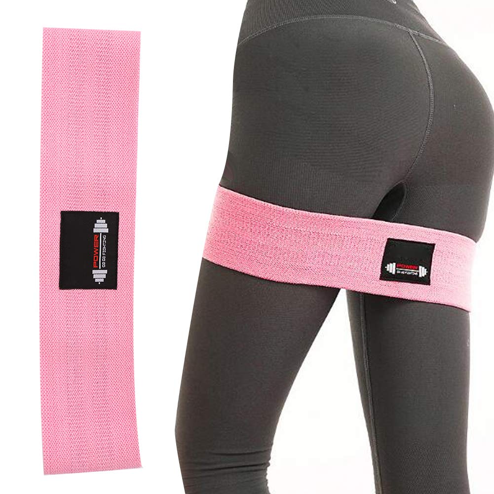 120Lbs Resistance Loop Bands for Home Workouts - Strength Training, Yoga, Pilates, Leg & Glute Exercises - Stretch Fitness Bands for Women & Men - Perfect for Home Gym, Physical Therapy & Muscle Recovery (Pink)