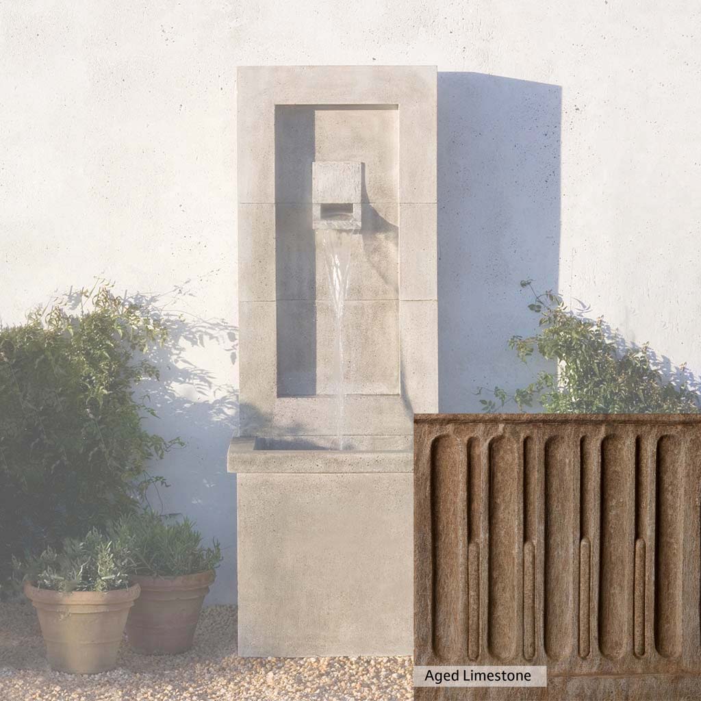 Campania International Moderne Outdoor Fountain - Elegant Garden Water Feature for Patio, Yard & Landscape Decor