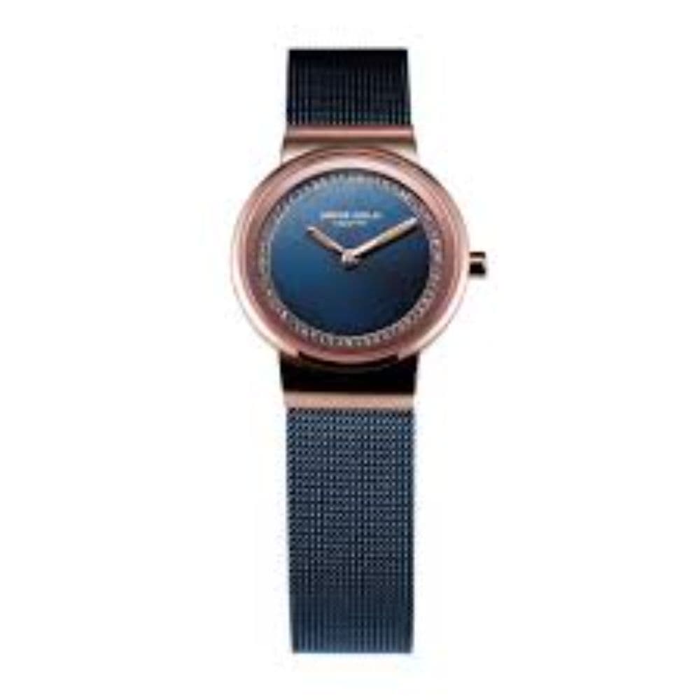 Aries Gold Enchant Sonja Rose Gold Stainless Steel Women's Watch with Mesh Strap - Elegant Timepiece for Everyday Wear, Office, and Special Occasions