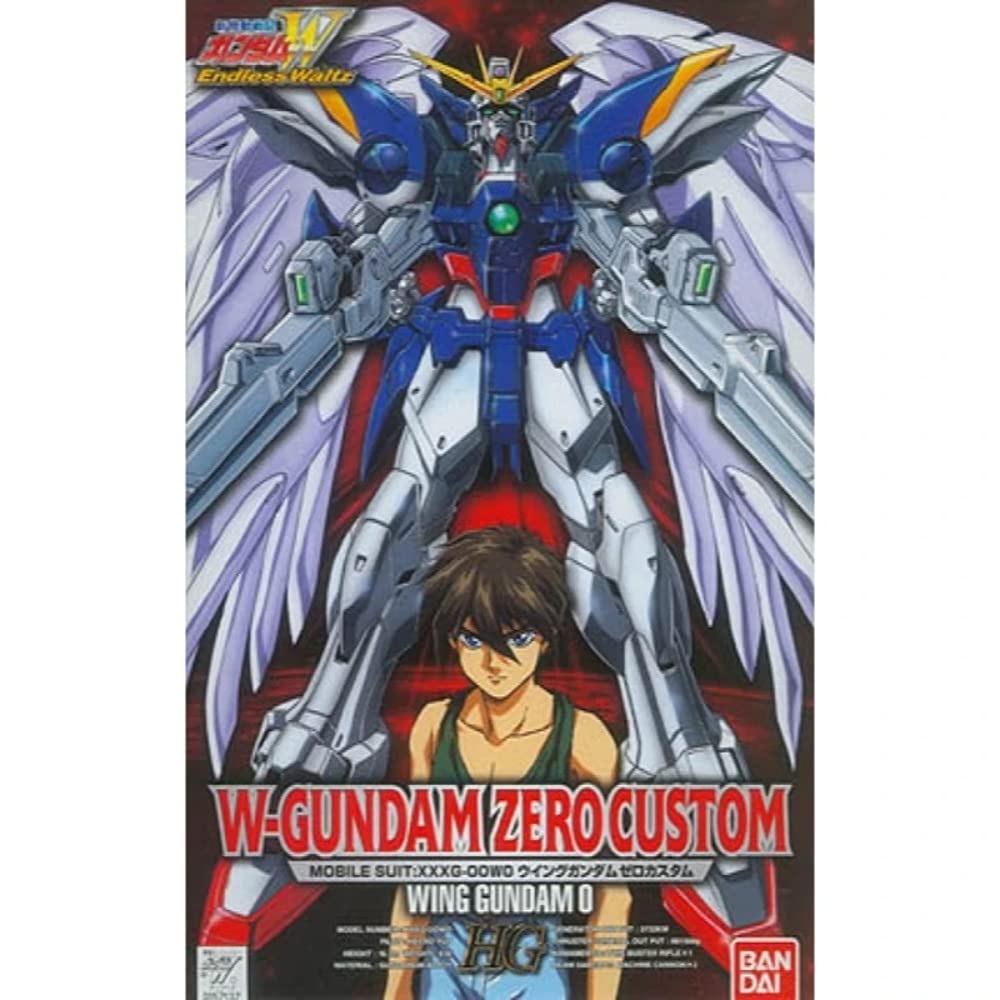 Bandai Hobby EW-02 1/100 High Grade Endless Waltz Wing Gundam Zero Custom Model Kit - Perfect for Gundam Collectors & Anime Fans - Build & Display for Home Decor or Gift