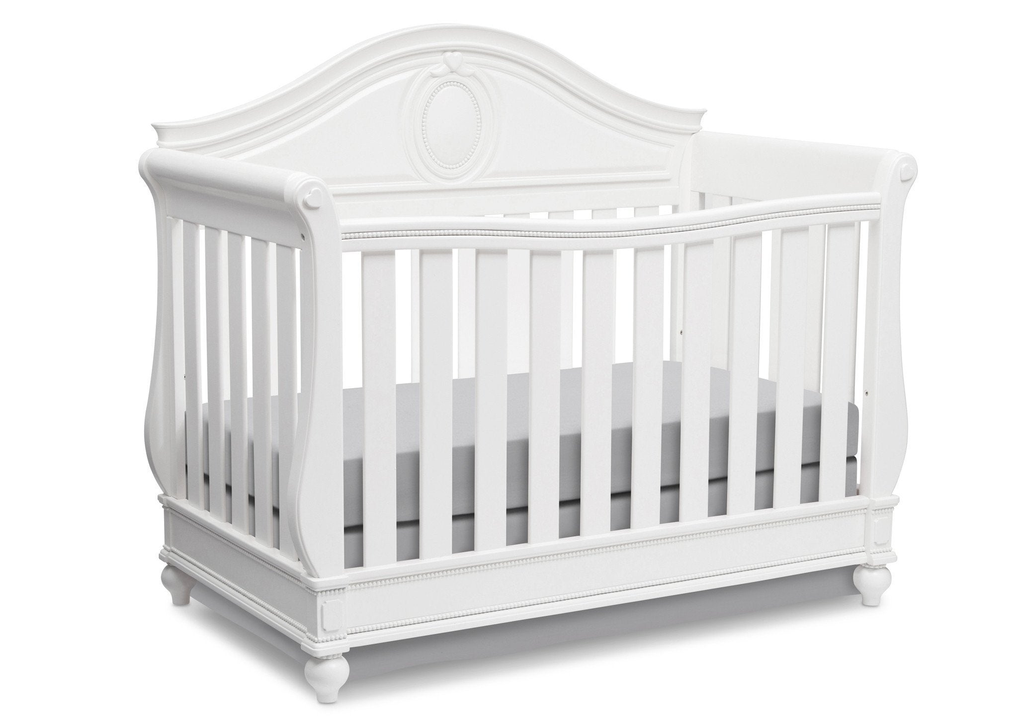 Disney Princess Magical Dreams 4-in-1 Convertible Crib for Baby Girls - Nursery Bedroom Furniture for Toddlers & Newborns | Perfect for Disney-Themed Bedrooms & Baby Showers