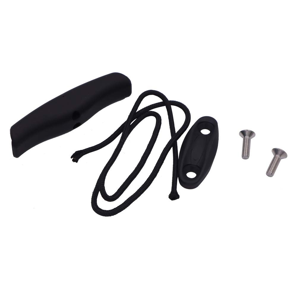 2PCS Kayak Canoe Carry Handle with Cord and Pad Eyes - Heavy Duty T-Handle for Easy Kayak Transport, Kayak Accessories Replacement, Kayak Straps & Ropes - Perfect for Kayaking, Canoeing and Water Sports Adventures