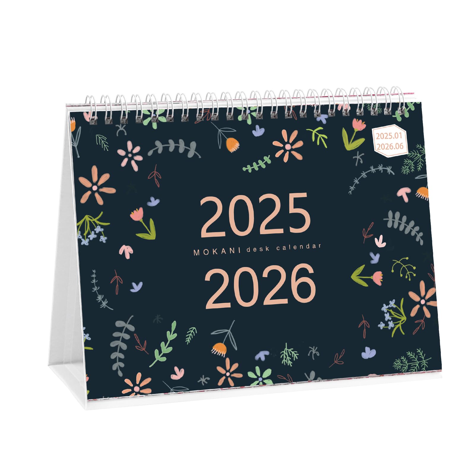 2025-2026 Monthly Desk Calendar with Planner Stickers | 10