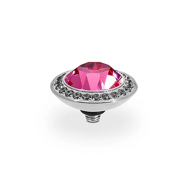 Qudo Ring Top Tondo Deluxe Rose 13mm 647266 - Elegant Rose Gold Ring for Women, Perfect for Weddings, Anniversaries & Special Occasions
