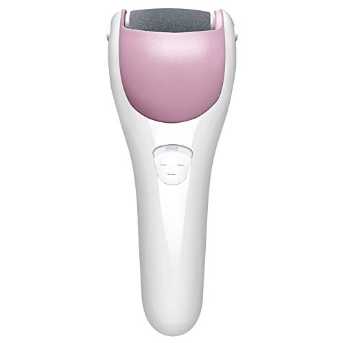 Lanlousy USB Rechargeable Electric Foot File - Portable Callus Remover & Dead Skin Exfoliator for Men & Women (Pink) | Perfect for At-Home Pedicures & Soft Feet Care