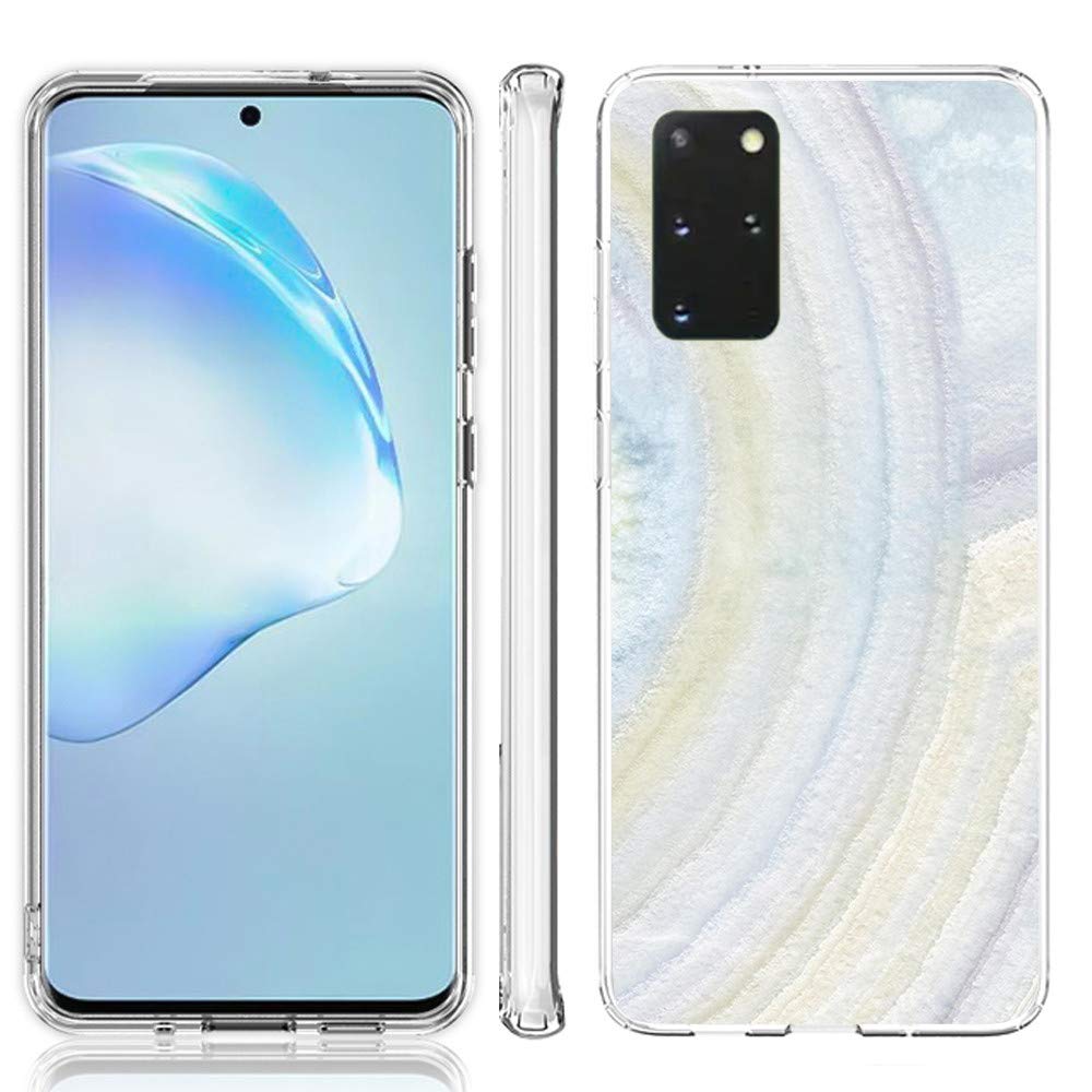 Samsung Galaxy S20 Plus Case, Slim TPU Protector - Marble/Rainbow for Daily Protection