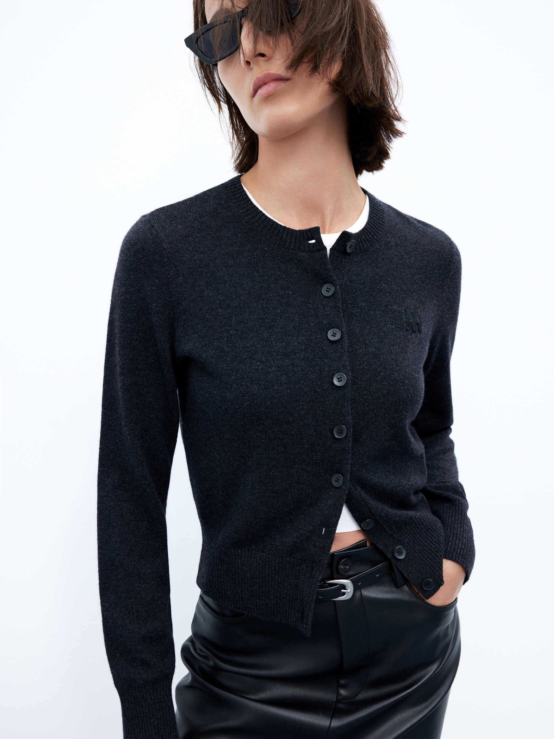 Cozy Knitted Short Cardigan for Women - Lightweight Open Front Sweater - Perfect for Spring & Fall Layering, Casual Outfits & Office Wear
