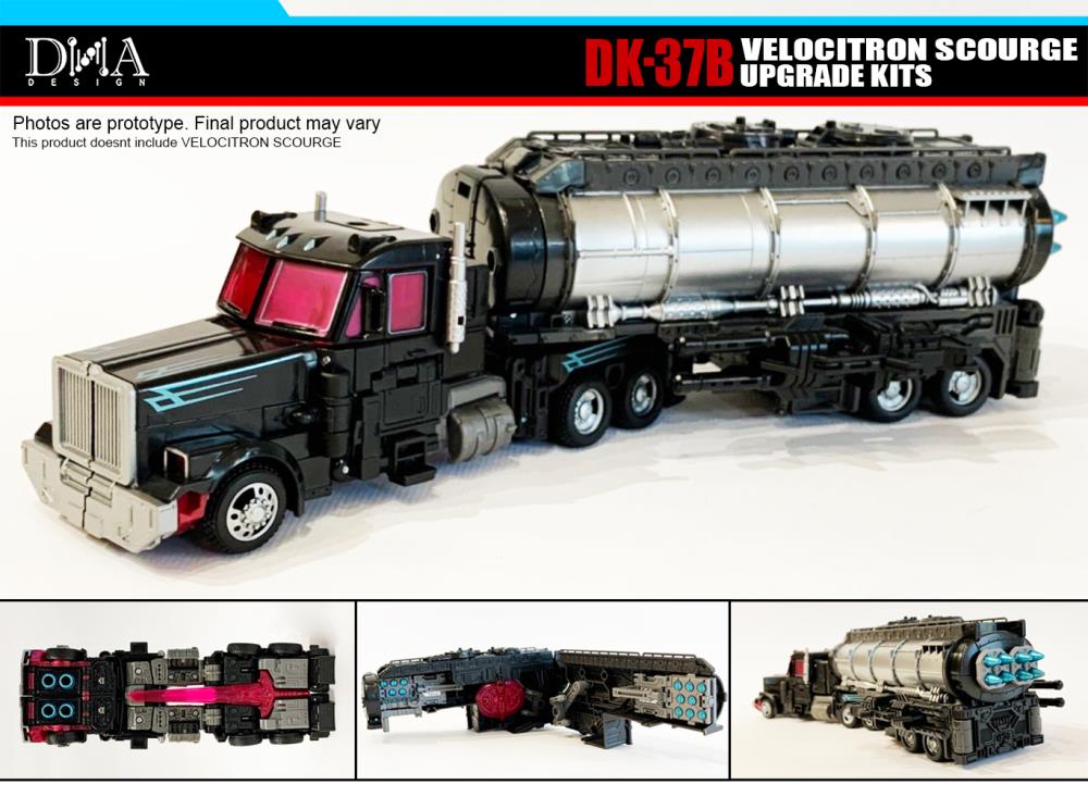 DNA Design DK 37B Upgrade Kit for Velocitron Scourge - Transformers Toy Accessories & Custom Parts - Perfect for Collectors and Model Customization